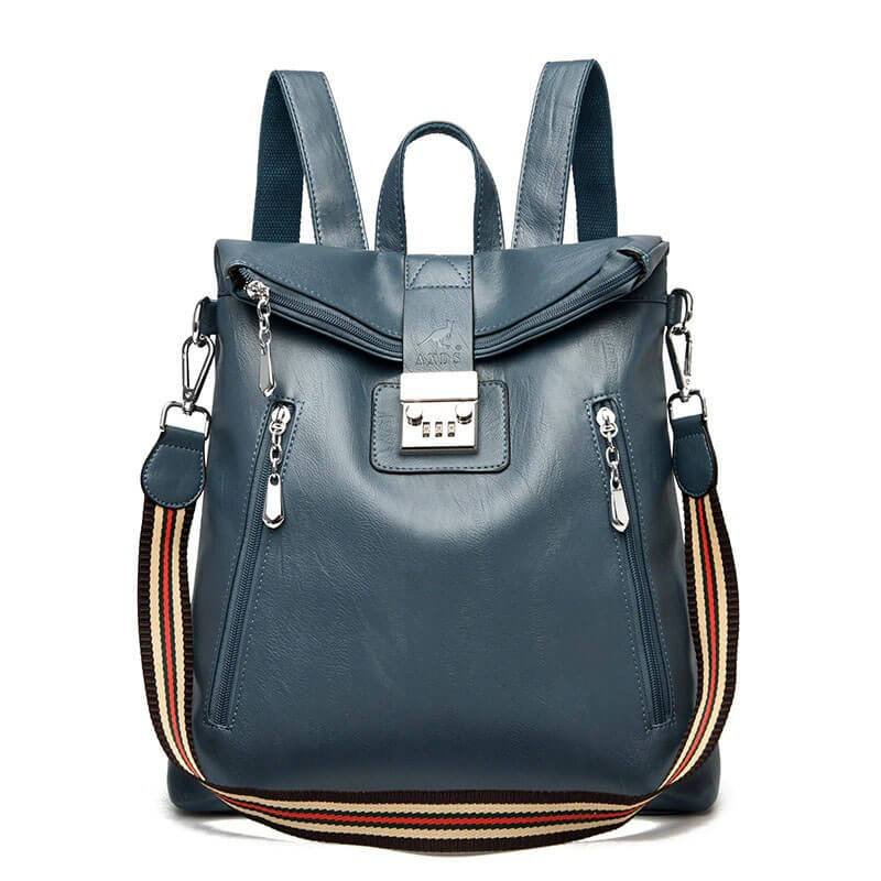 Anti theft Backpack Leather Women Shoulder Bag Viconchic