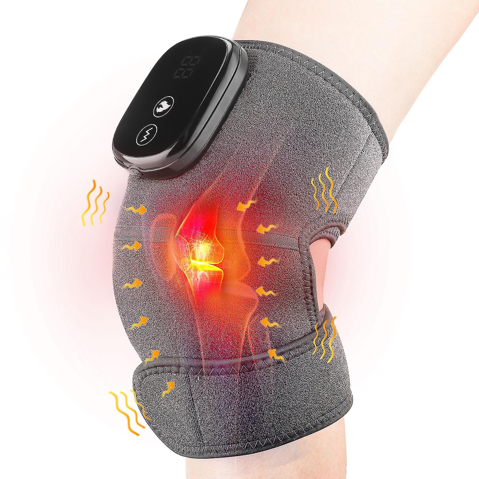 New Usb Electric Heating Knee Pads Shoulder Pads Vibrating Red Light Heating Knee Pads