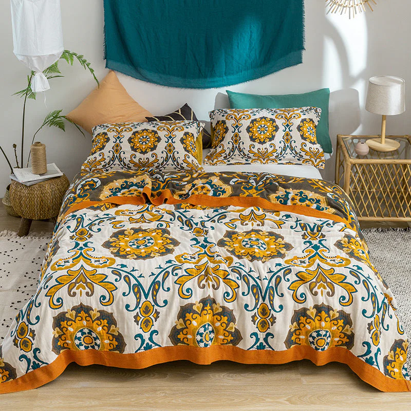 Cotton Queen Jacquard Soft Home Blanket