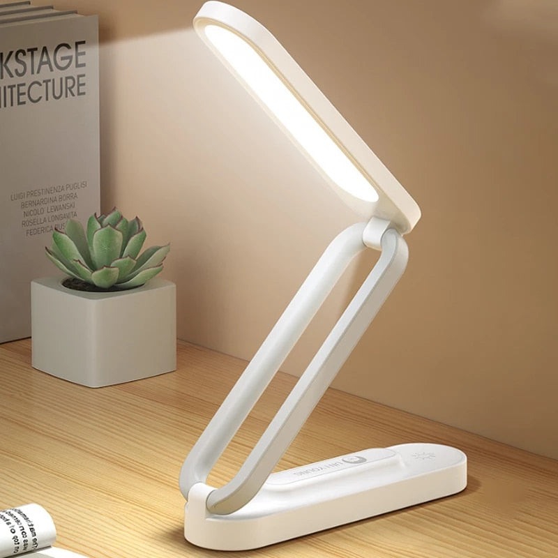 Student Dormitory Study Lamp Three Lighting Mode Portable USB Folding Desk Lamp