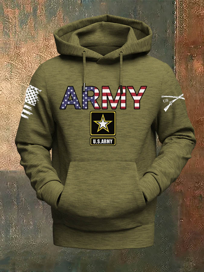 Men's Veterans Day ARMY Pattern Classic Hoodie