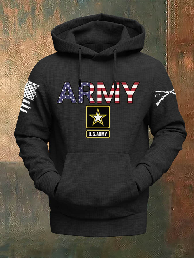 Men's Veterans Day ARMY Pattern Classic Hoodie