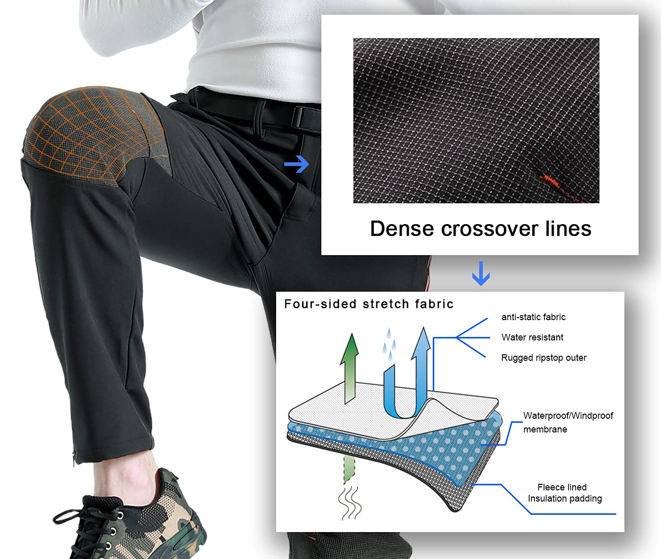 🎄【Christmas promotion】🎄Men's fleece winter trousers