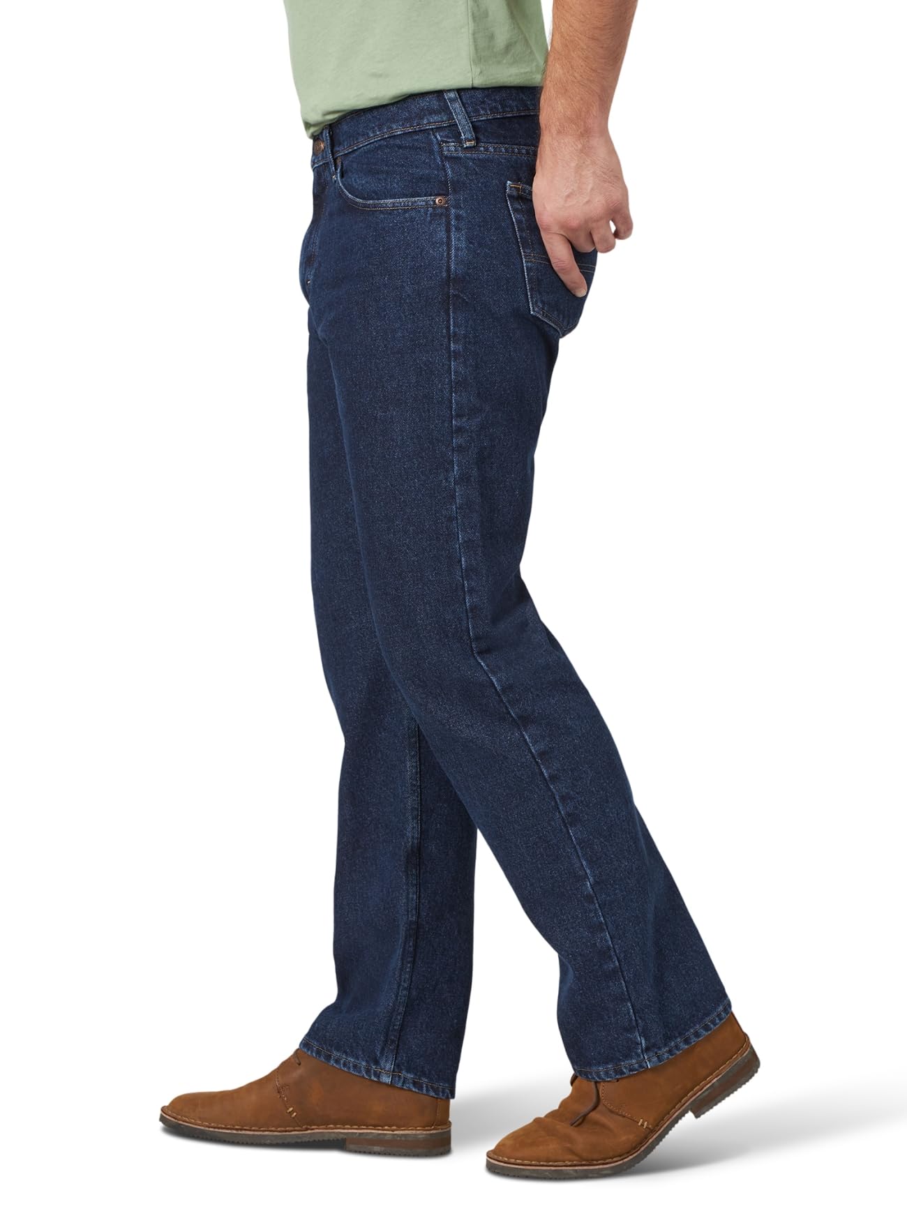 Men's Classic Five-Pocket Loose Stretch Jeans