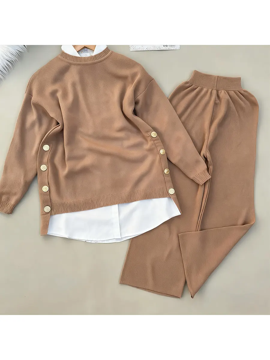 CLEARANCE SALE🔥 Women's Comfortable Pullover Sweater and Pants Two-piece Set