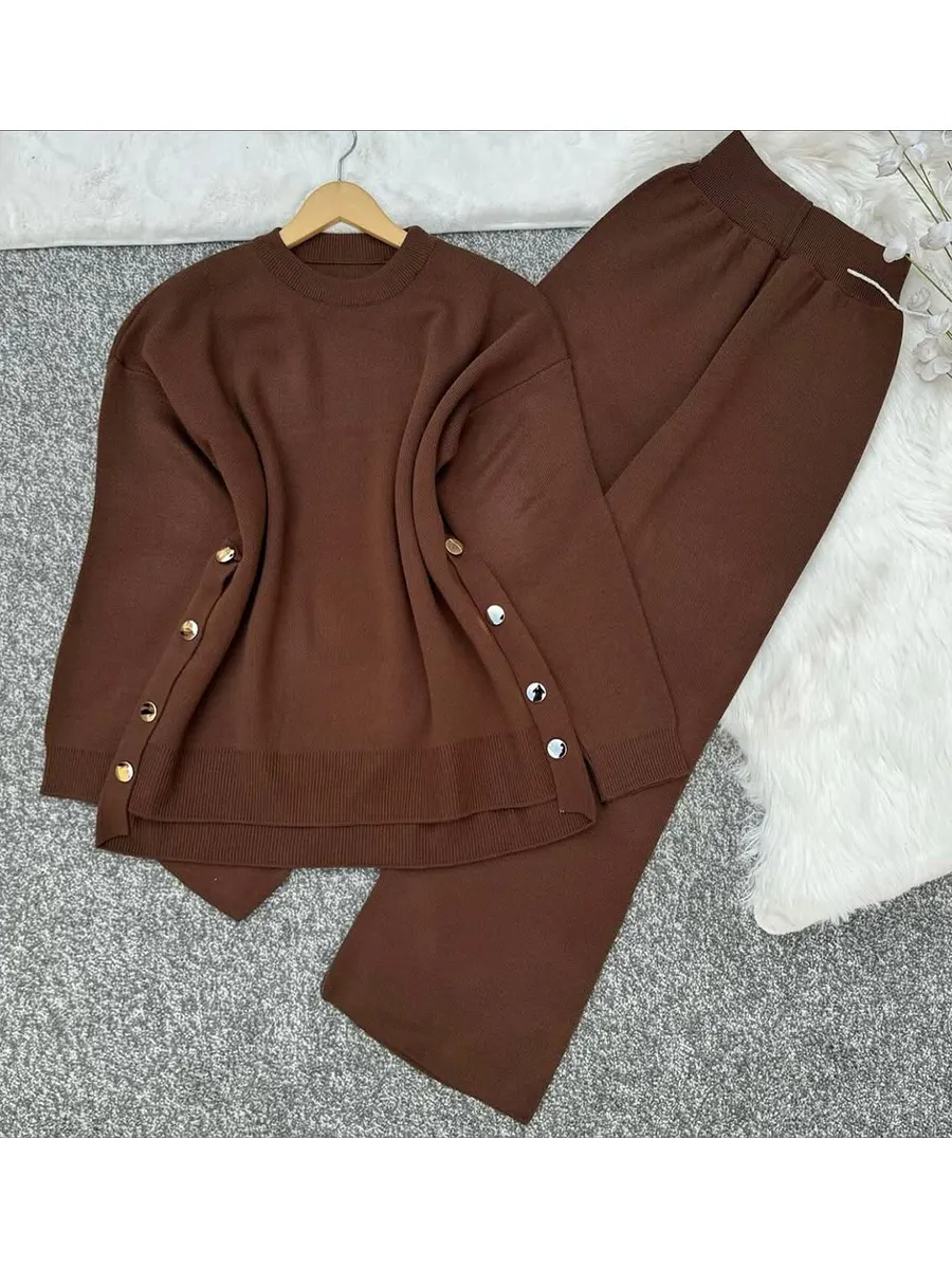 CLEARANCE SALE🔥 Women's Comfortable Pullover Sweater and Pants Two-piece Set
