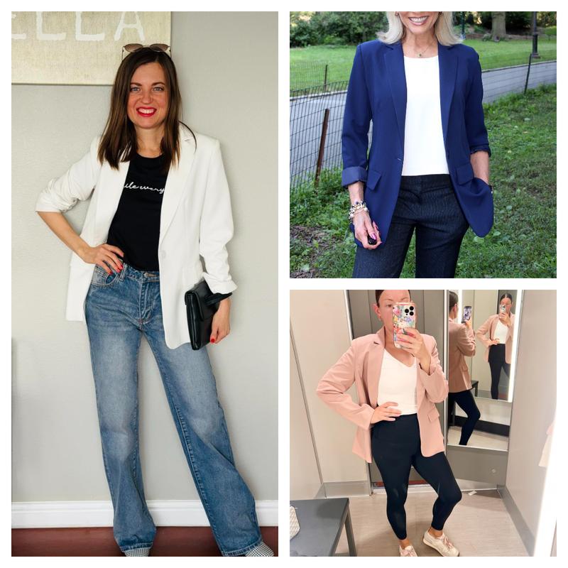 Womens Casual Blazers Open Front Long Sleeve Work Office Suit Jackets Blazer