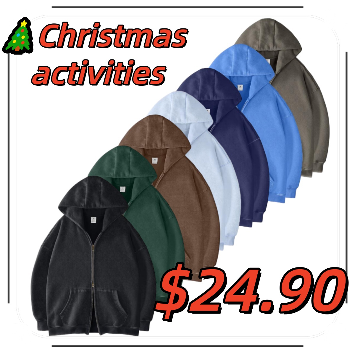 Men's oversized acid-washed hoodie