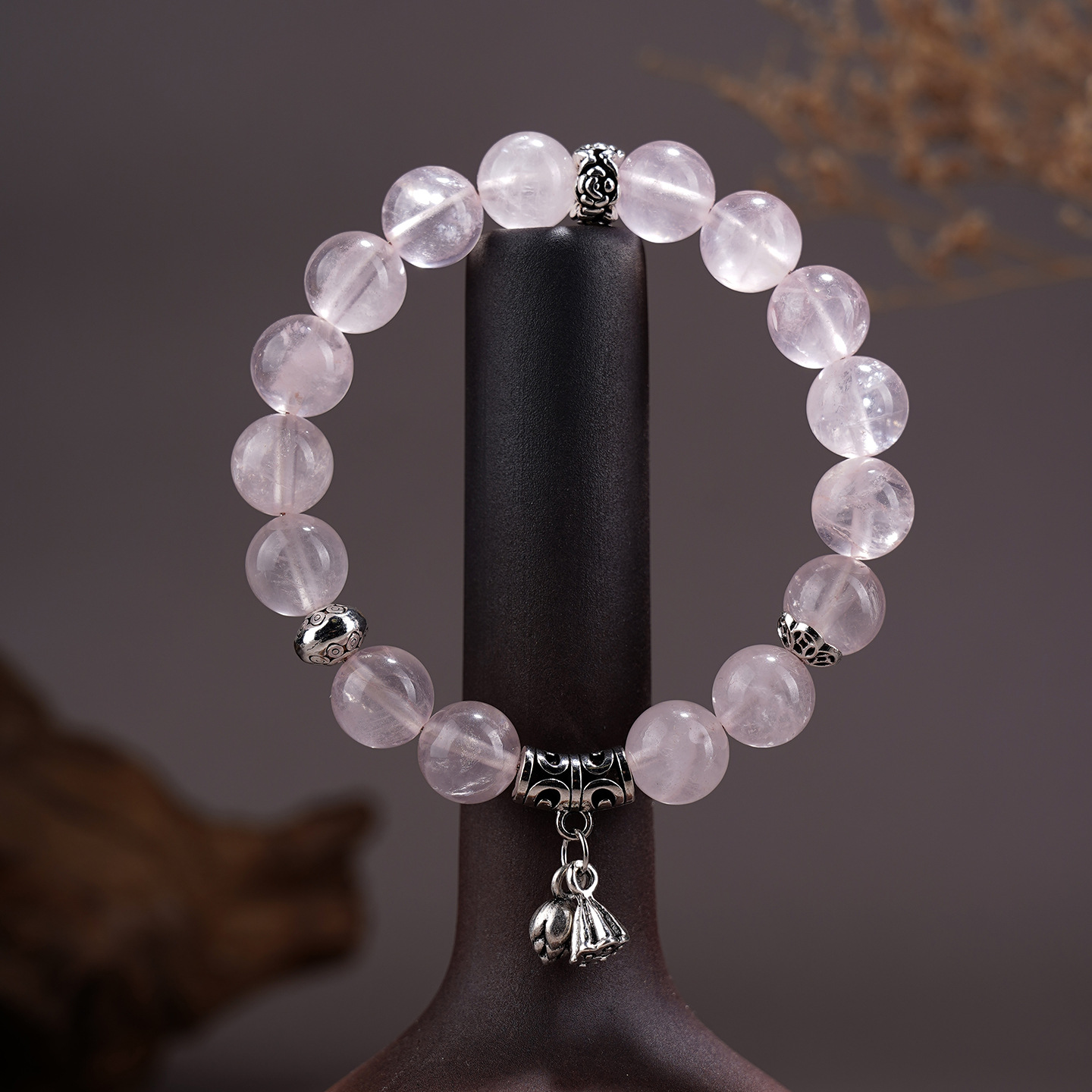 Morganite Two-Life Soul Connection Bracelet - Feng Shui Jewelry for Deep Romantic Bonding