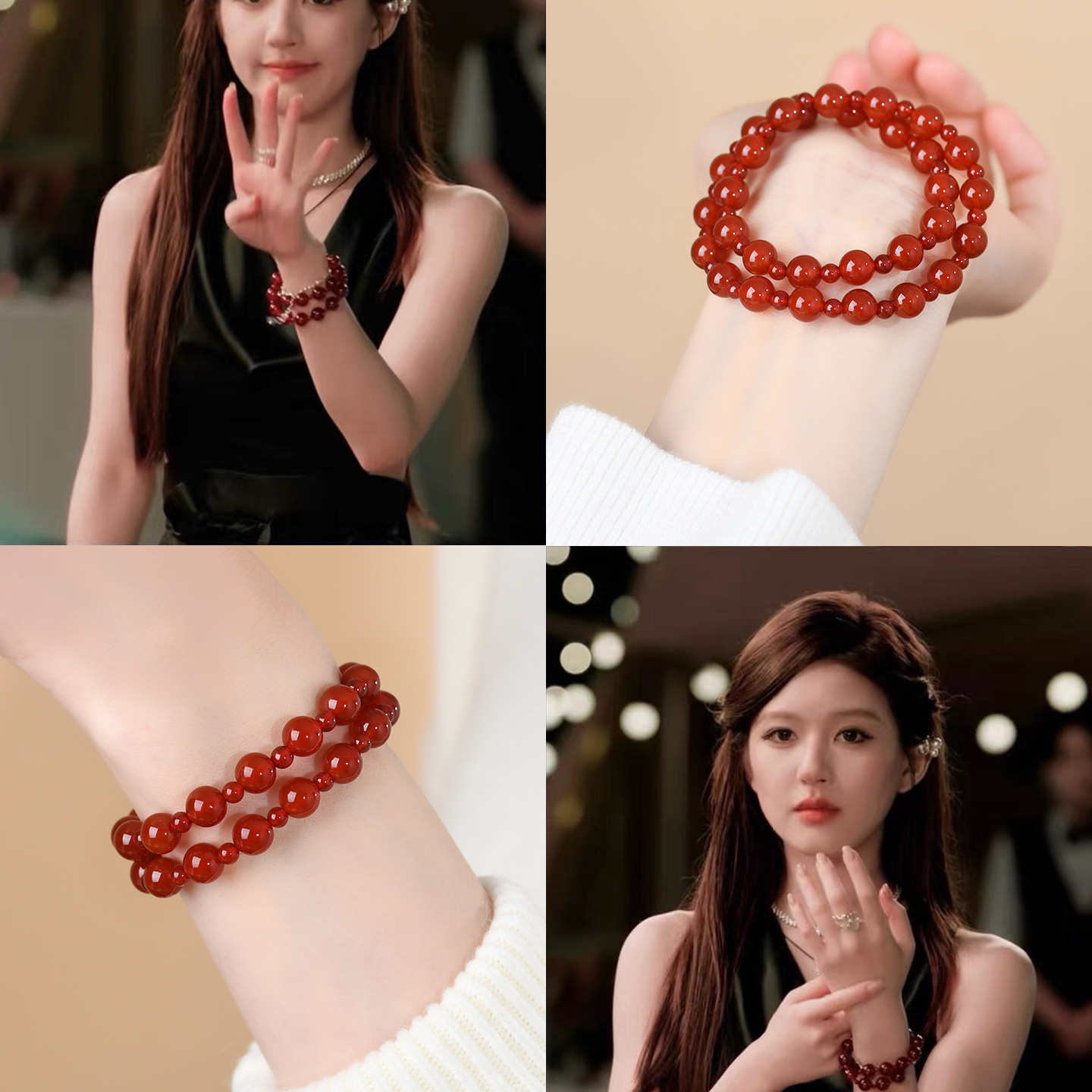 Feng Shui Double-Strand Red Agate Bracelet - Daily Luck Buffer to Fix Small Mishaps & Smooth Your Day