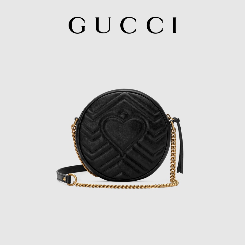 GG Marmont Mini Round Shoulder Bag