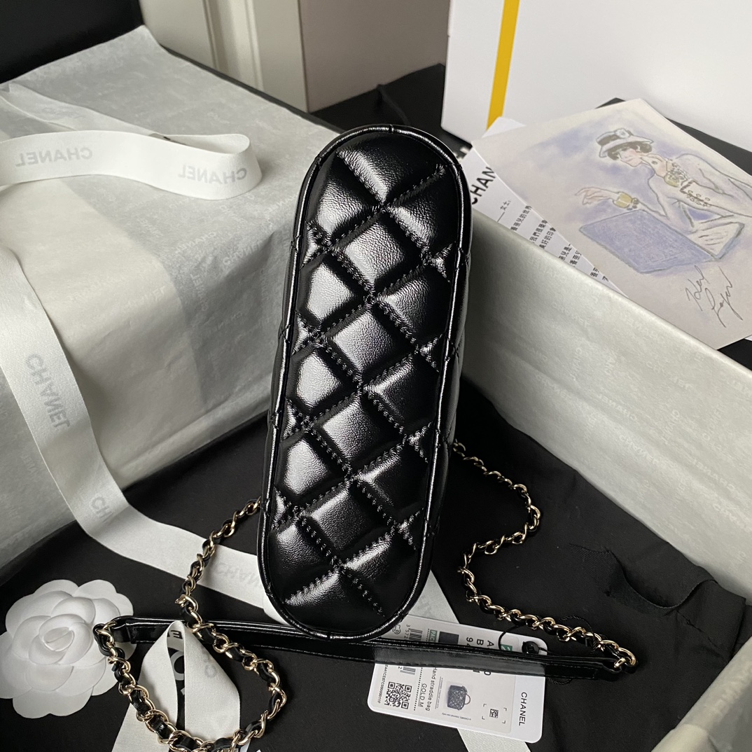 CHANEL Small Tote Black-AS5130