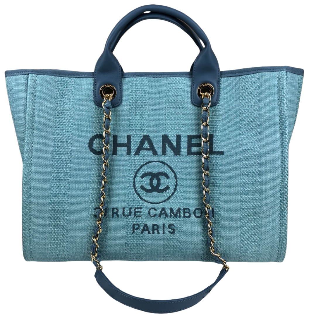 CHANEL Medium Tote Blue1- A66941