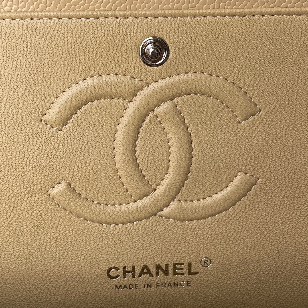 CHANEL CLASSIC 11.12 HANDBAG Lambskin & Brown Metal Brown