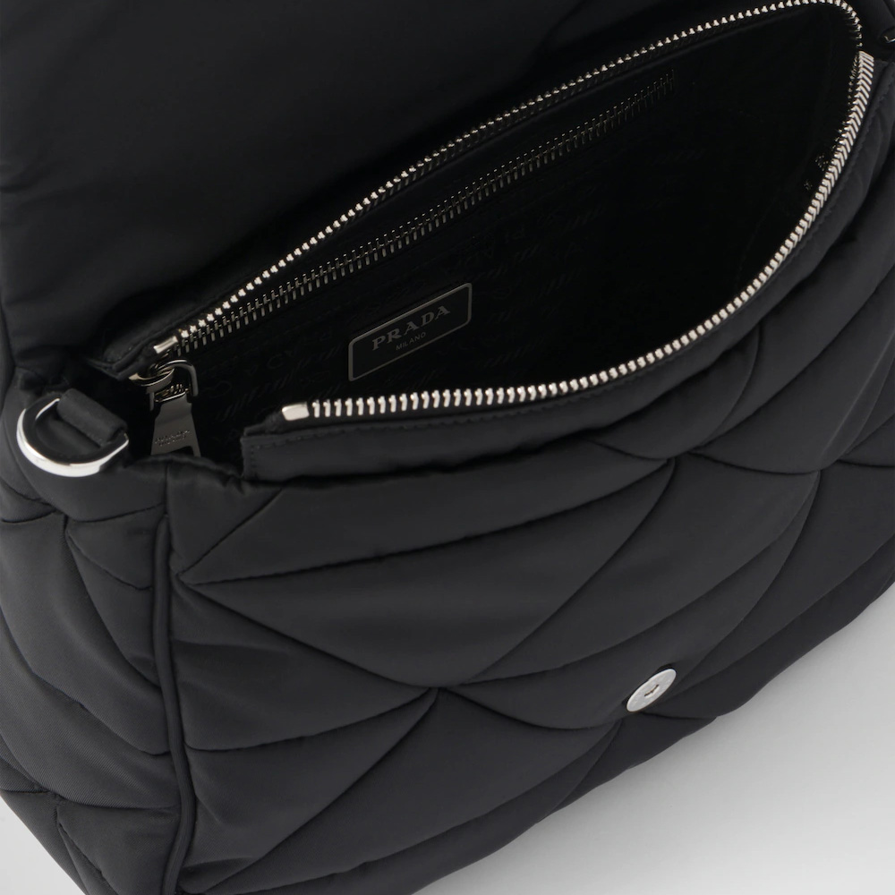 Padded Re-Nylon shoulder bag