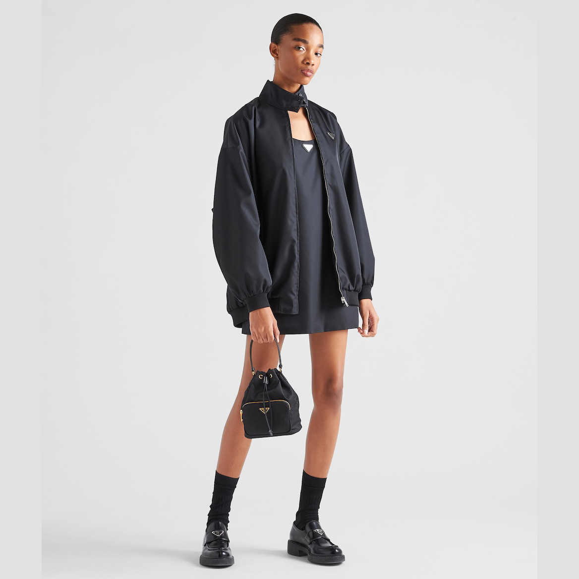 Duet Re-Nylon bucket bag