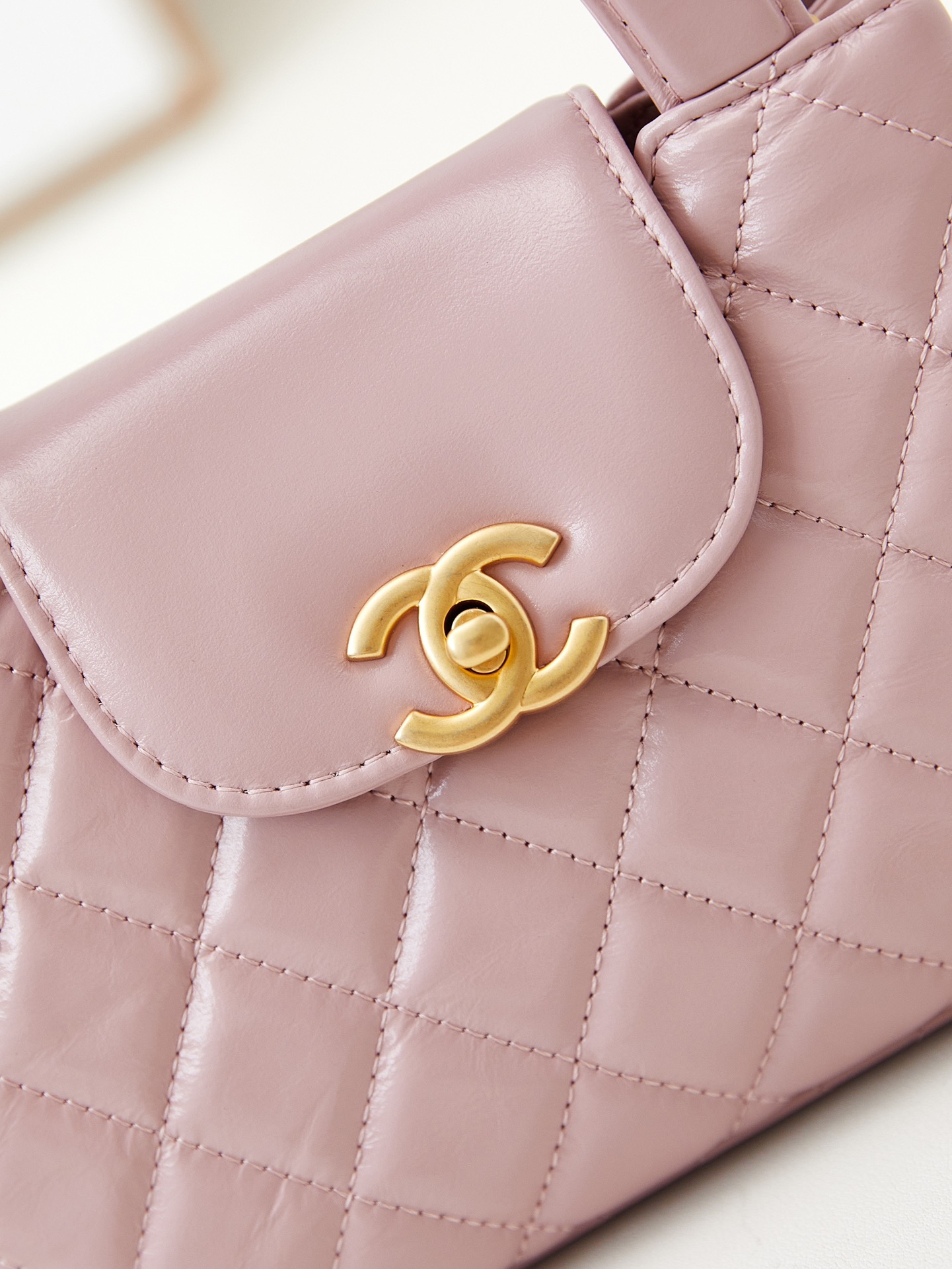 CHANEL Mini Shopping Bag kelly Light Pink - AS4416