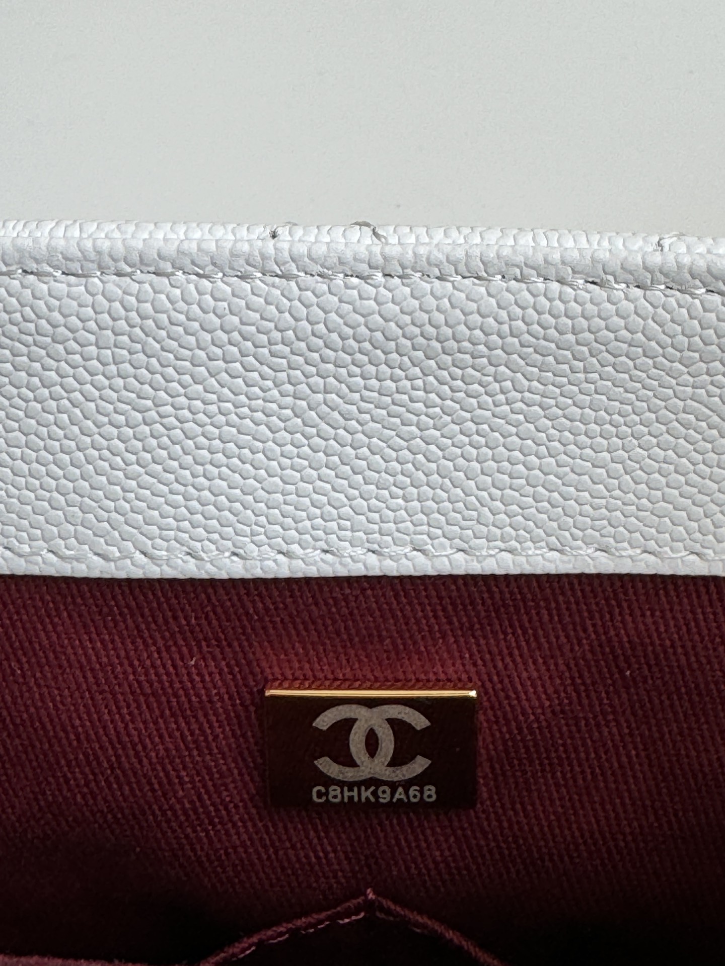 CHANEL Large Flap Bag With Top Handle ﻿White-A92991