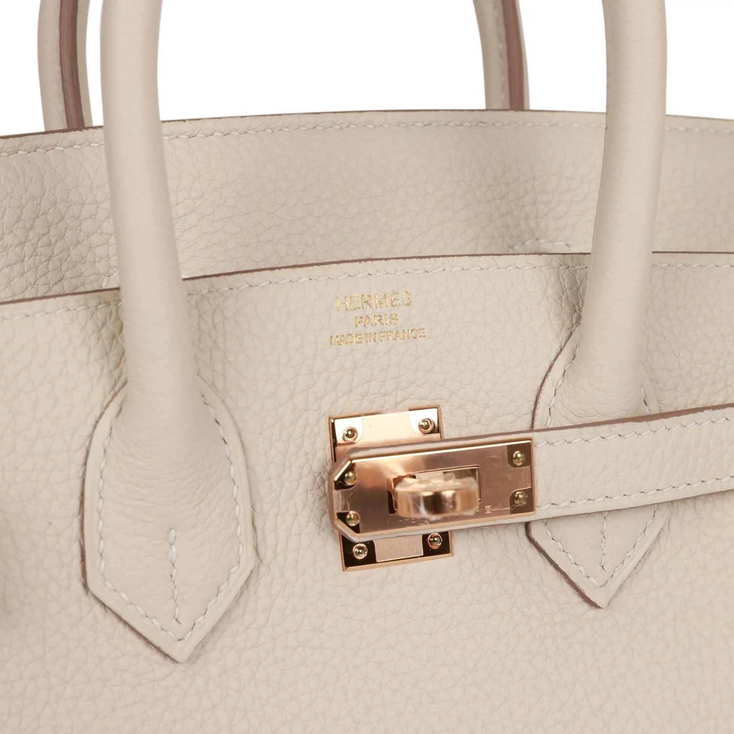 Birkin 25 Craie Togo Rose Gold Hardware