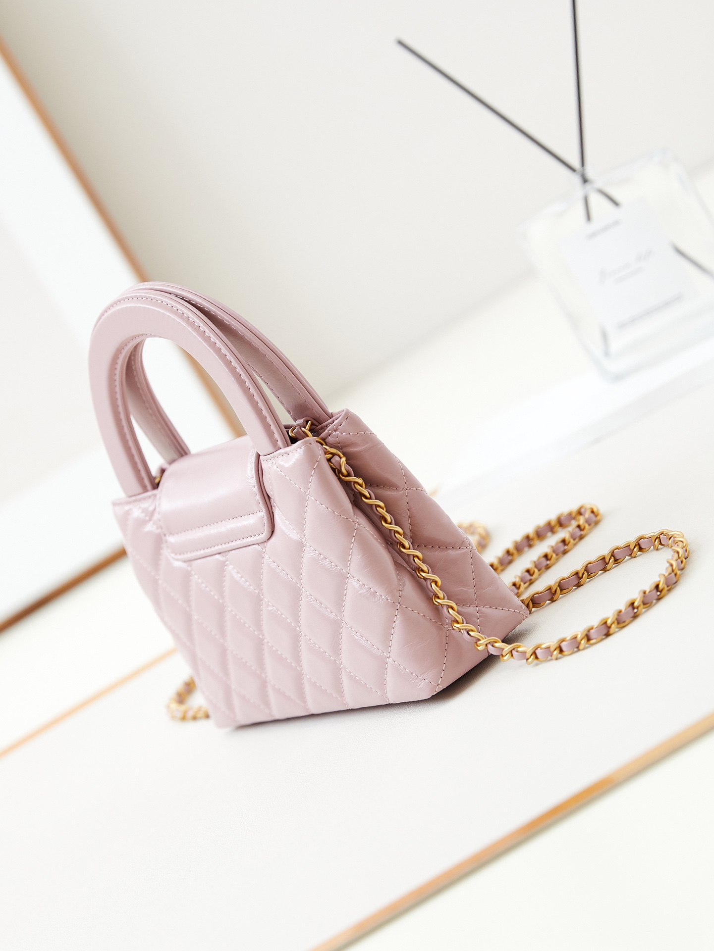 CHANEL Mini Shopping Bag kelly Light Pink - AS4416