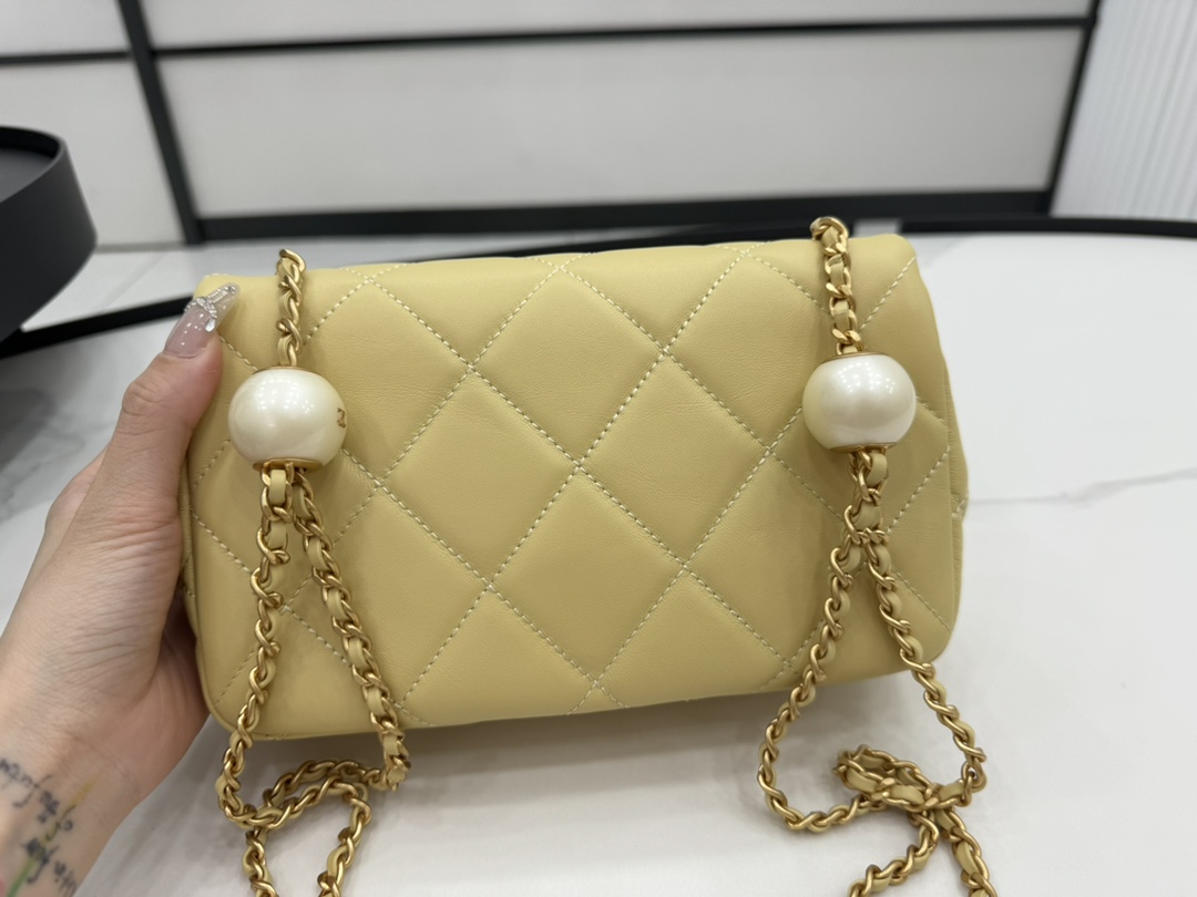 CHANEL Small Flap Bag Green-AS4861