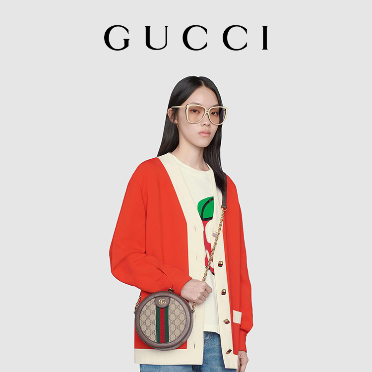 Ophidia Mini GG Round Shoulder Bag