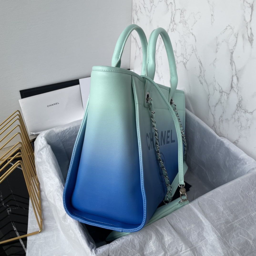 CHANEL Medium Tote Color Blue- AS3351