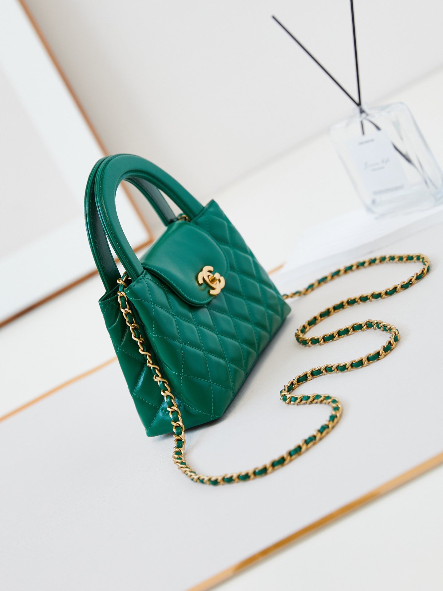 CHANEL Mini Shopping Bag kelly Green - AS4416