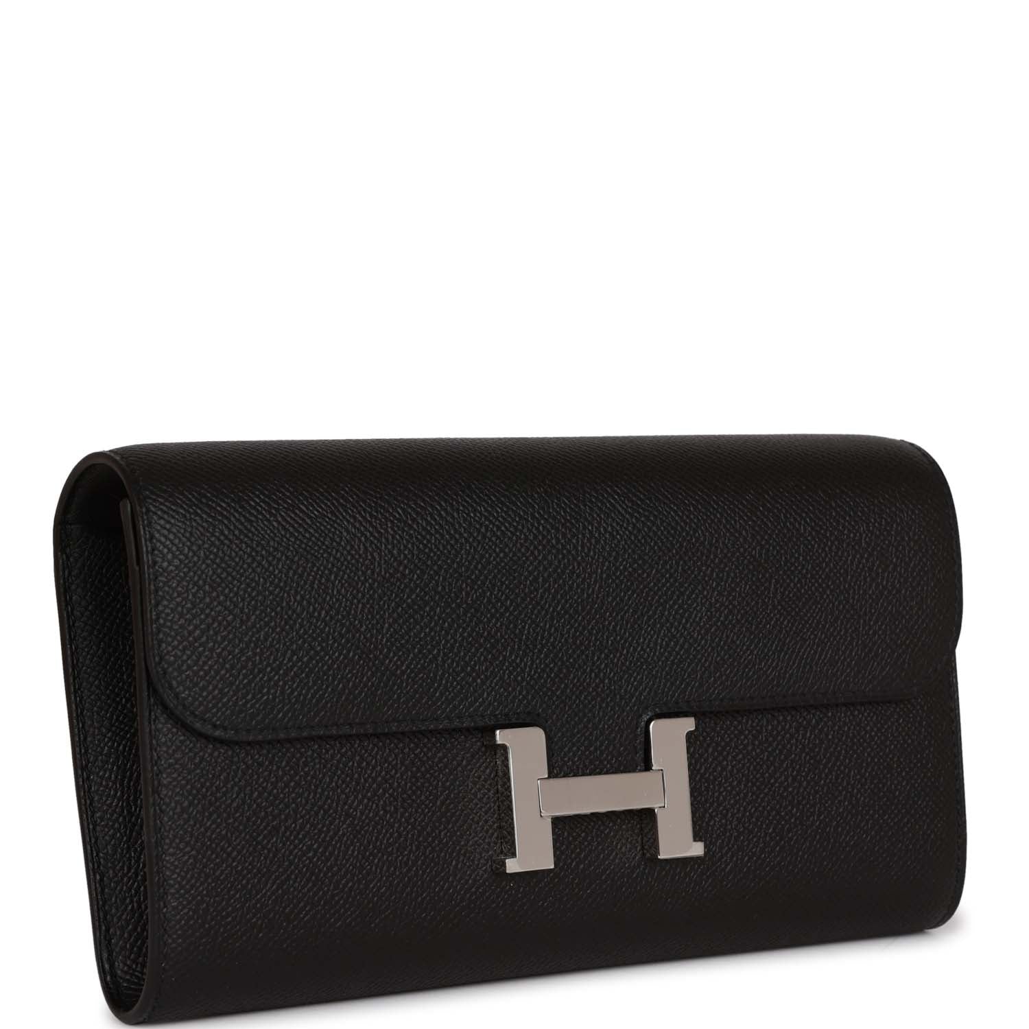 Constance Wallet To Go Black Epsom Palladium Hardware