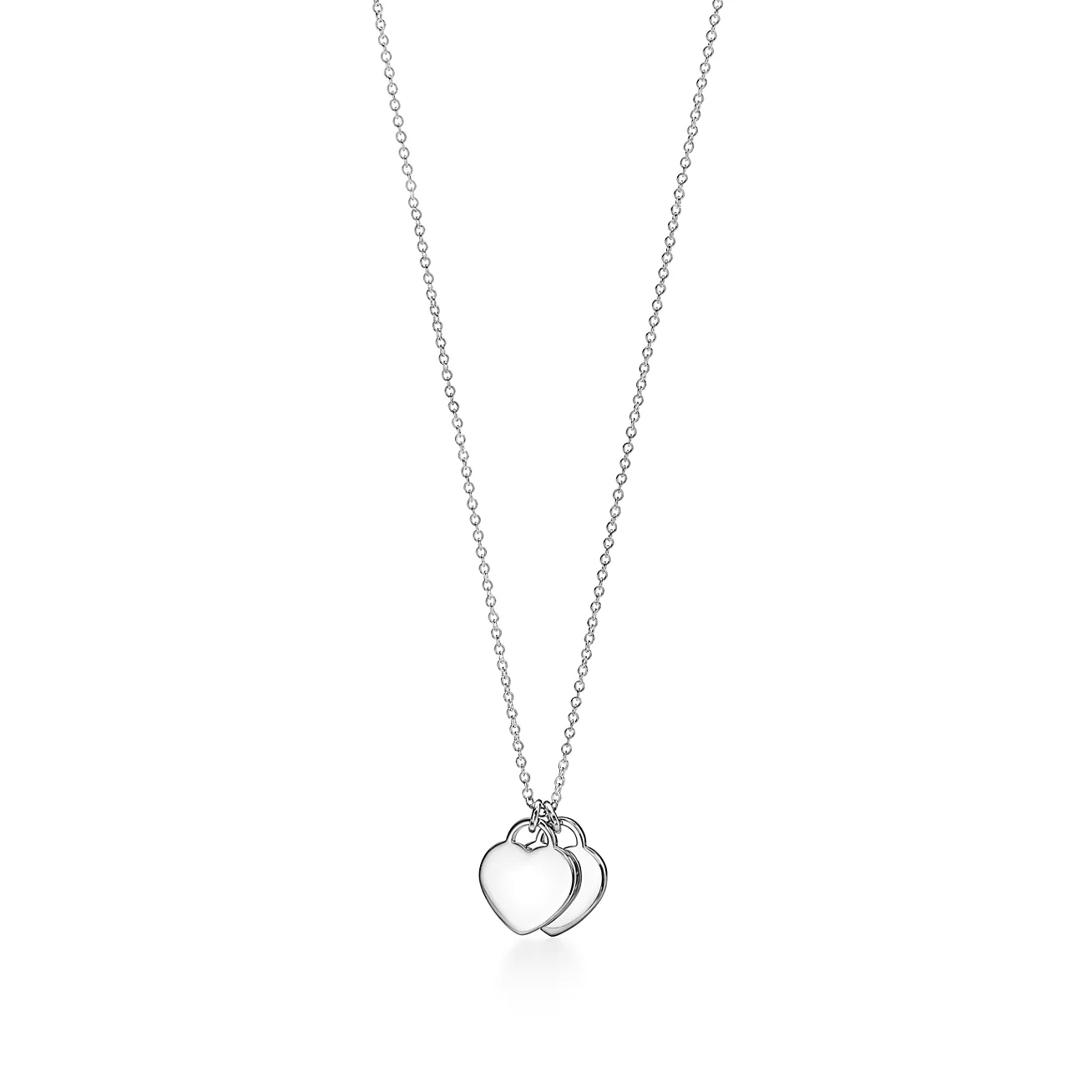 Heart Pendant in Silver, Tiffany Blue® with a Diamond, Mini