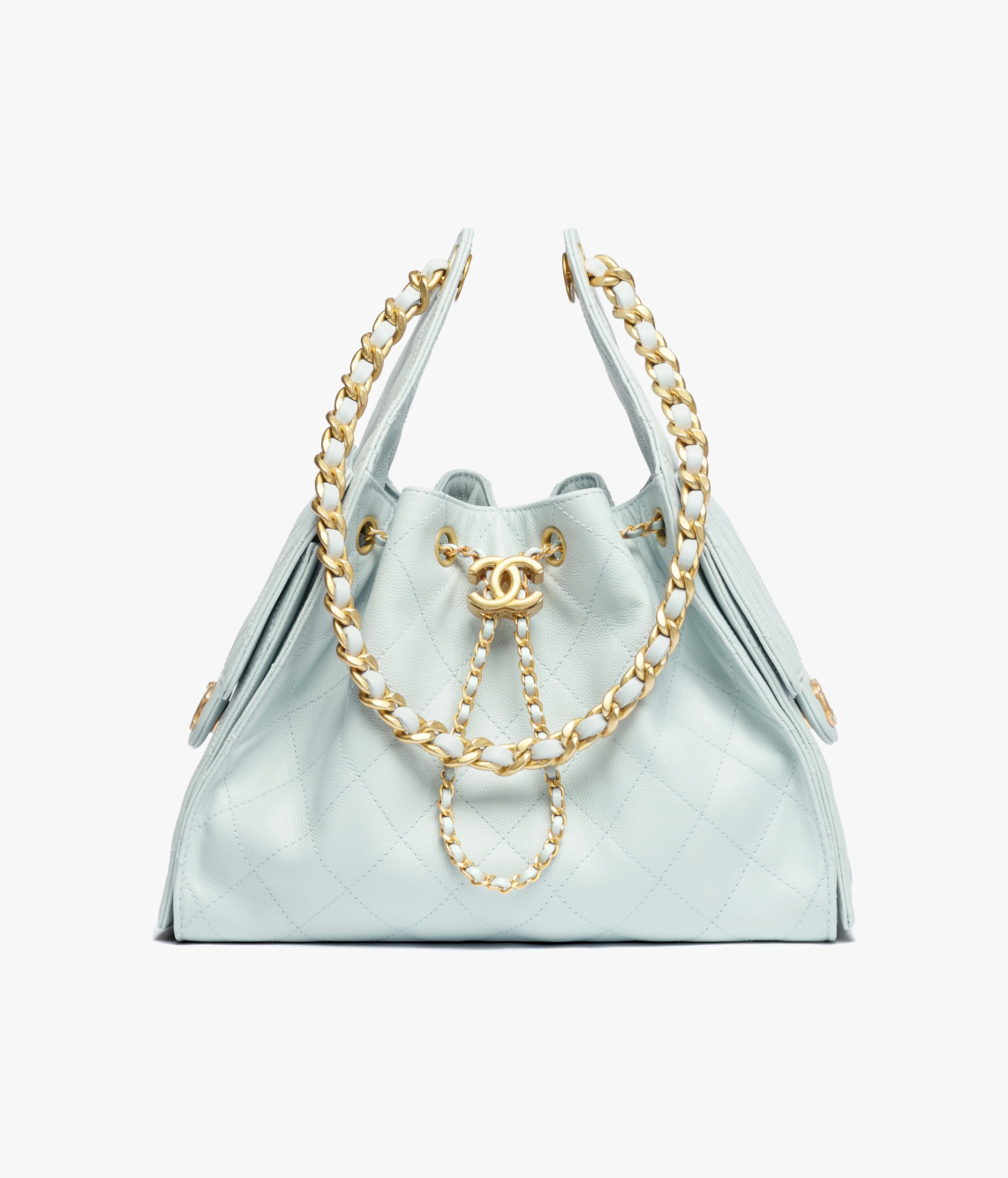 Chanel 25 Small Handbag Light Blue