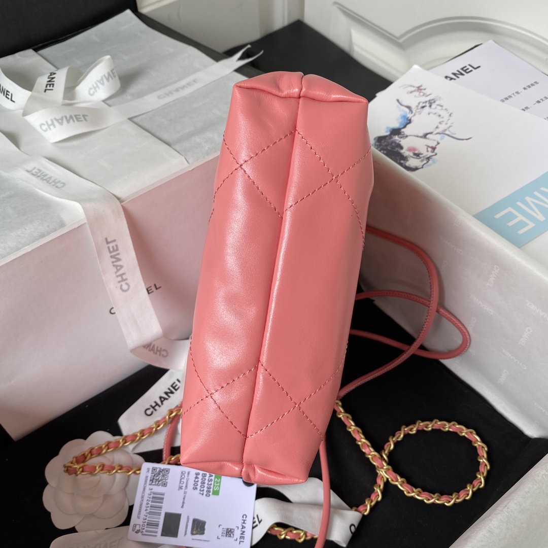 CHANEL 22 Mini Handbag Pink-AS3980