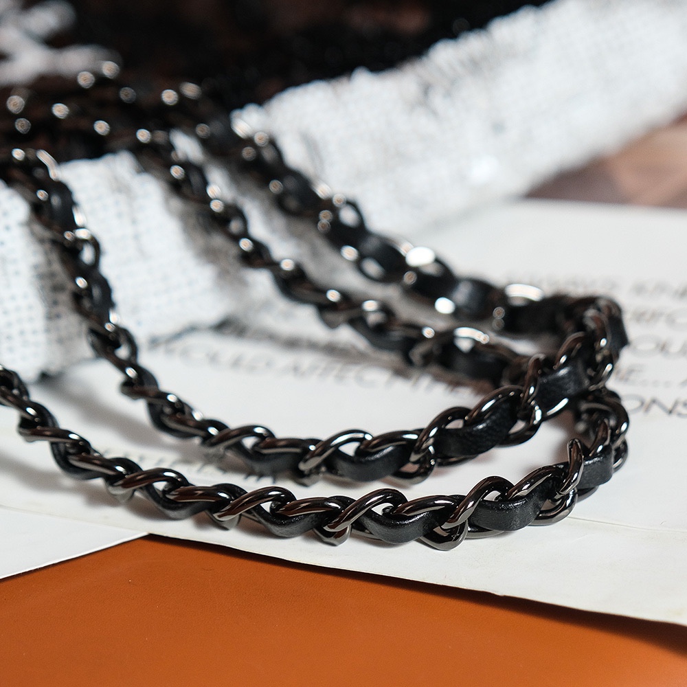 CHANEL Shopping Bag Black- AS4856