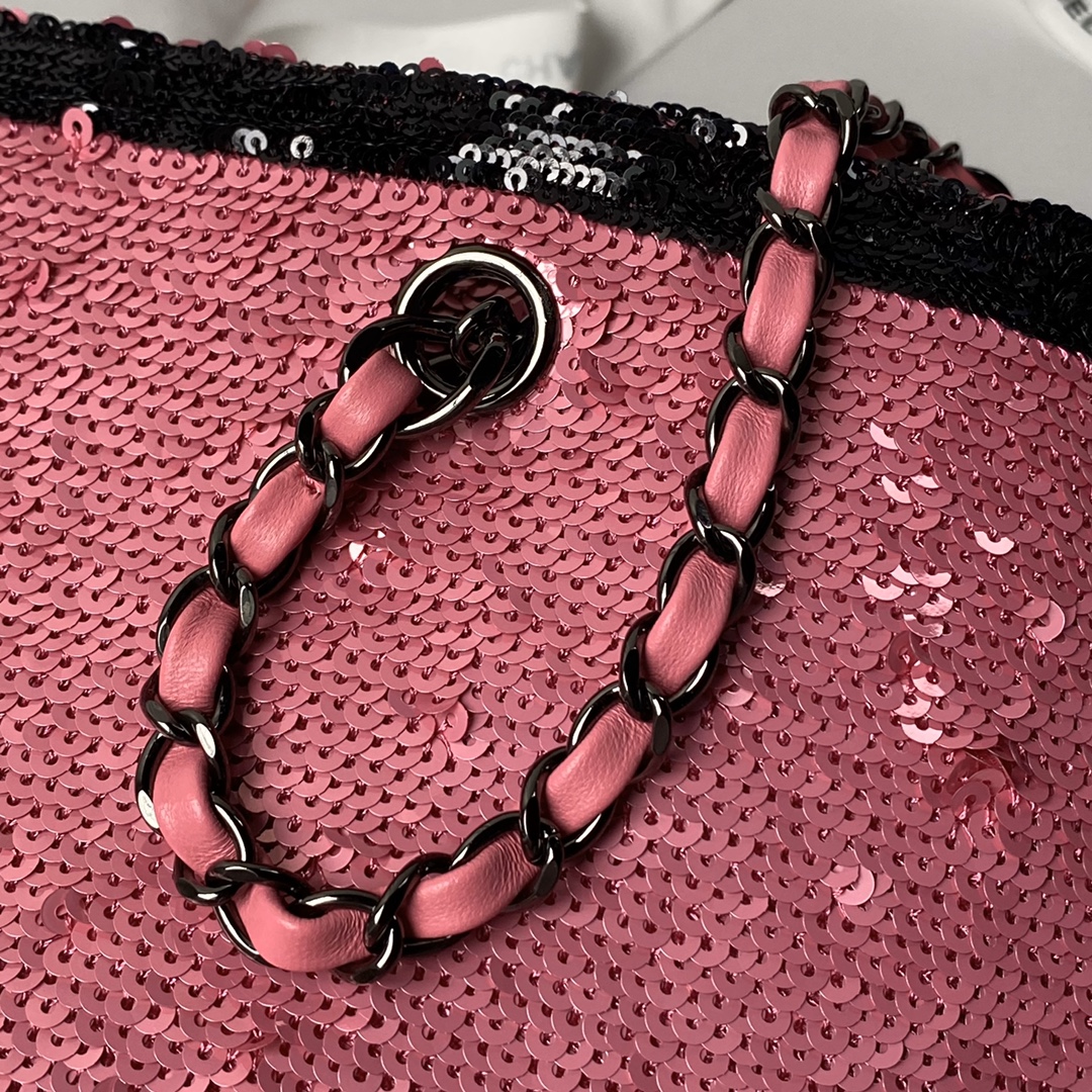 CHANEL Shopping Bag Pink- AS4856