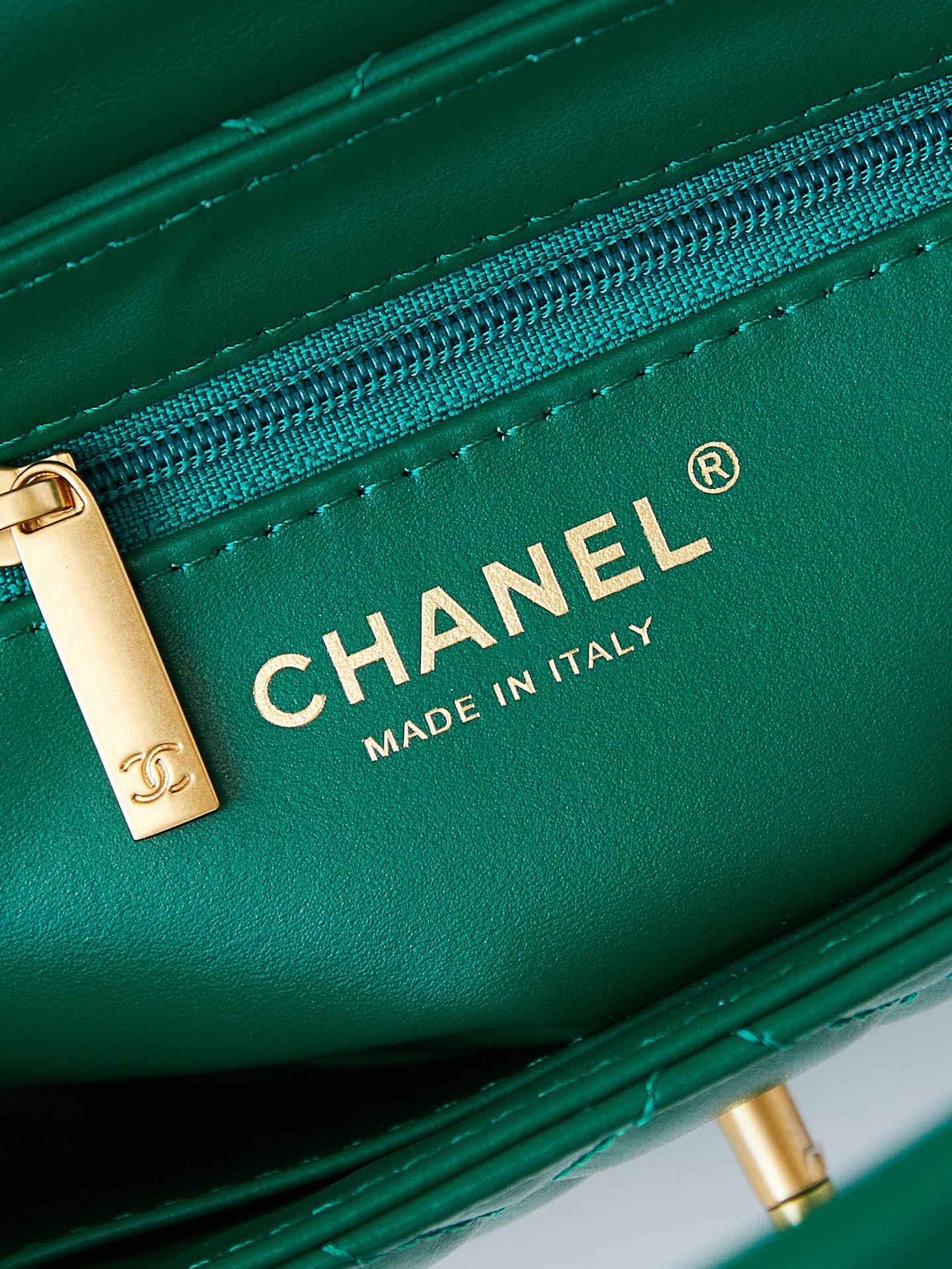 CHANEL Mini Shopping Bag kelly Green - AS4416