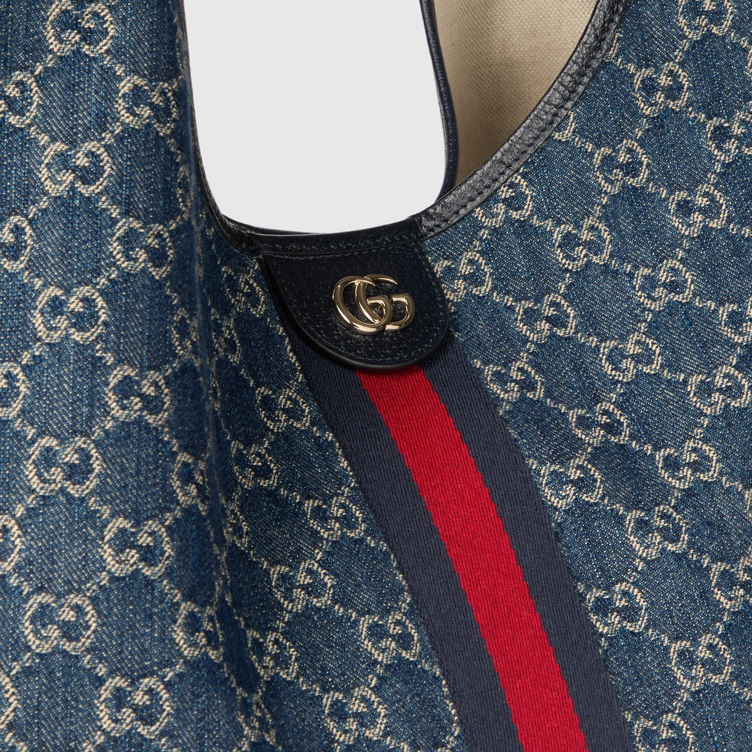 Gucci Giglio Large Tote Bag Blue