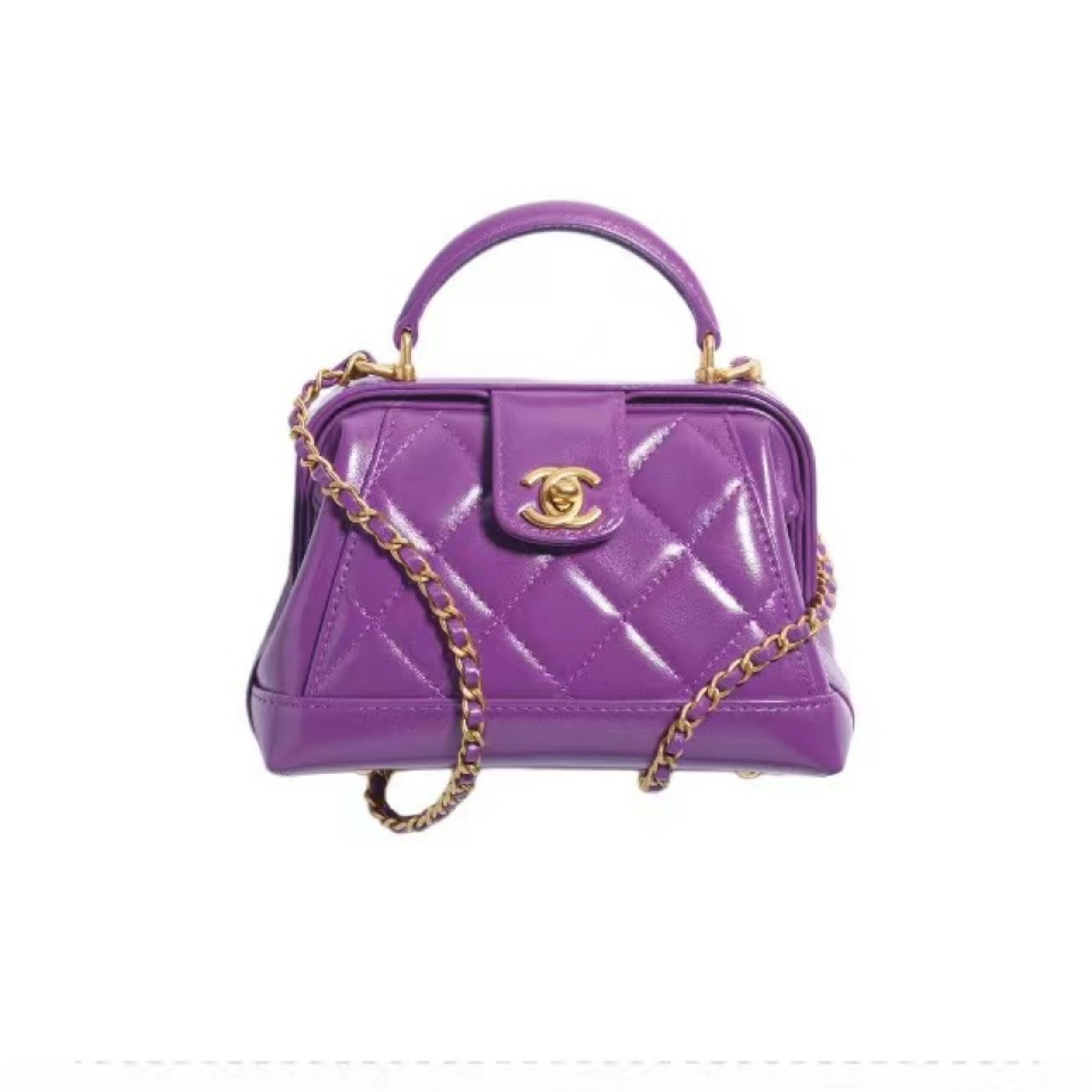 CHANEL Mini/Small Bag with Top Handle Pink-AS4958