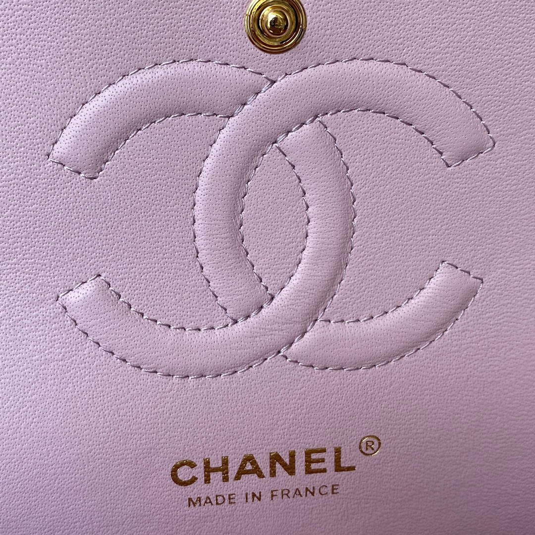 CHANEL CLASSIC 11.12 HANDBAG Lambskin & Brown Metal Pink-A01112