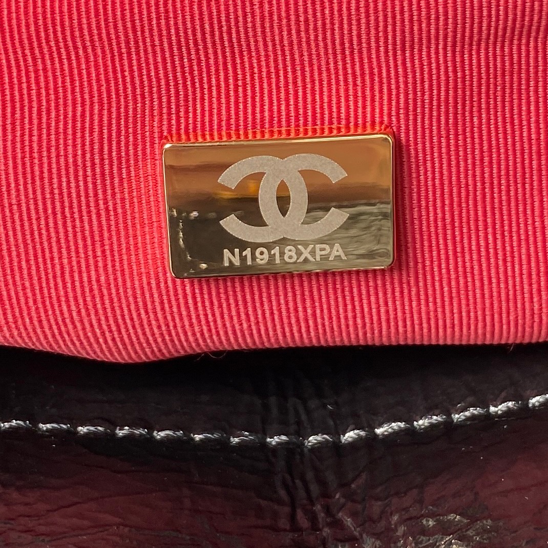 CHANEL Hobo Handbag Black-AS4322