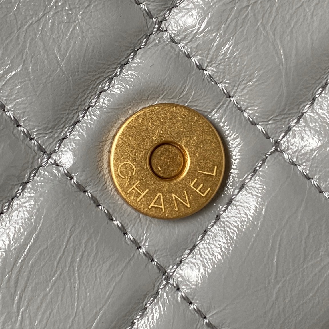 CHANEL Hobo Handbag Gray-AS4322