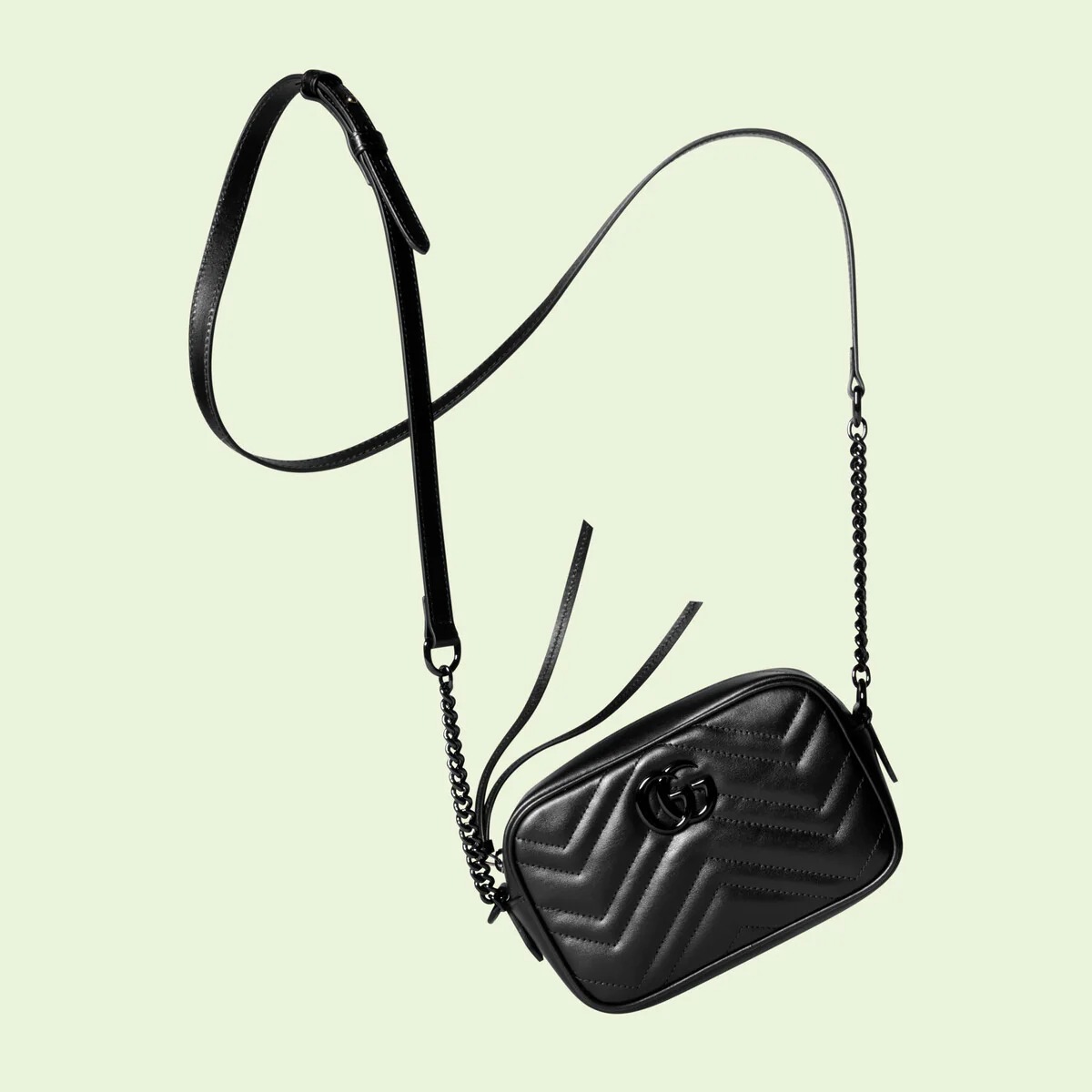 GG Marmont Mini Black Shoulder Bag