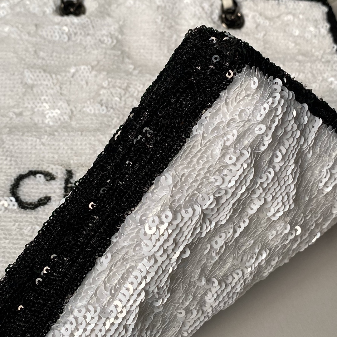 CHANEL Shopping Bag White- AS4856