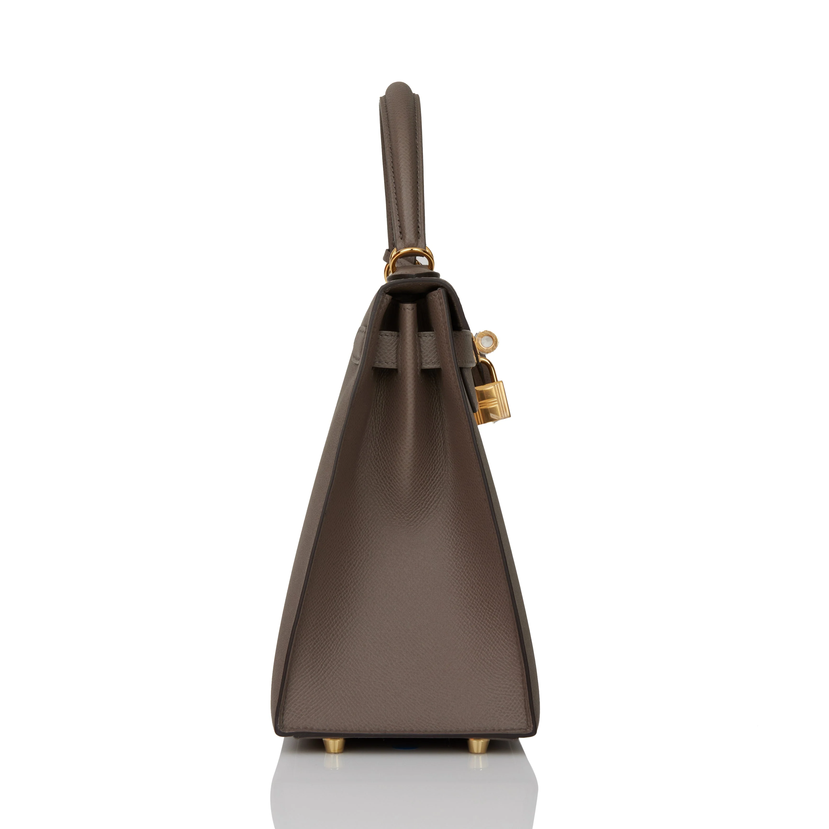 Kelly Sellier 28 Etain Epsom Gold Hardware