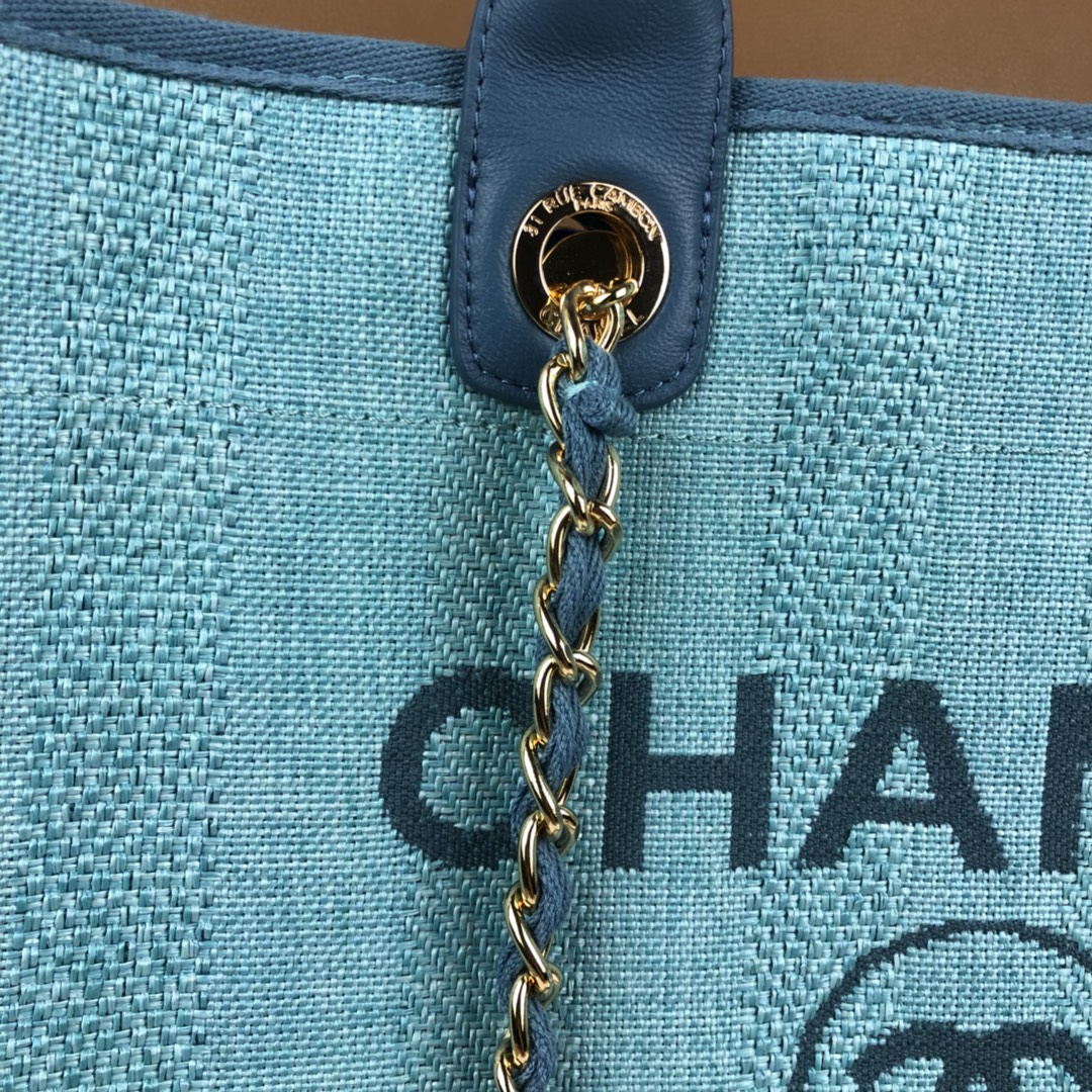 CHANEL Medium Tote Blue1- A66941