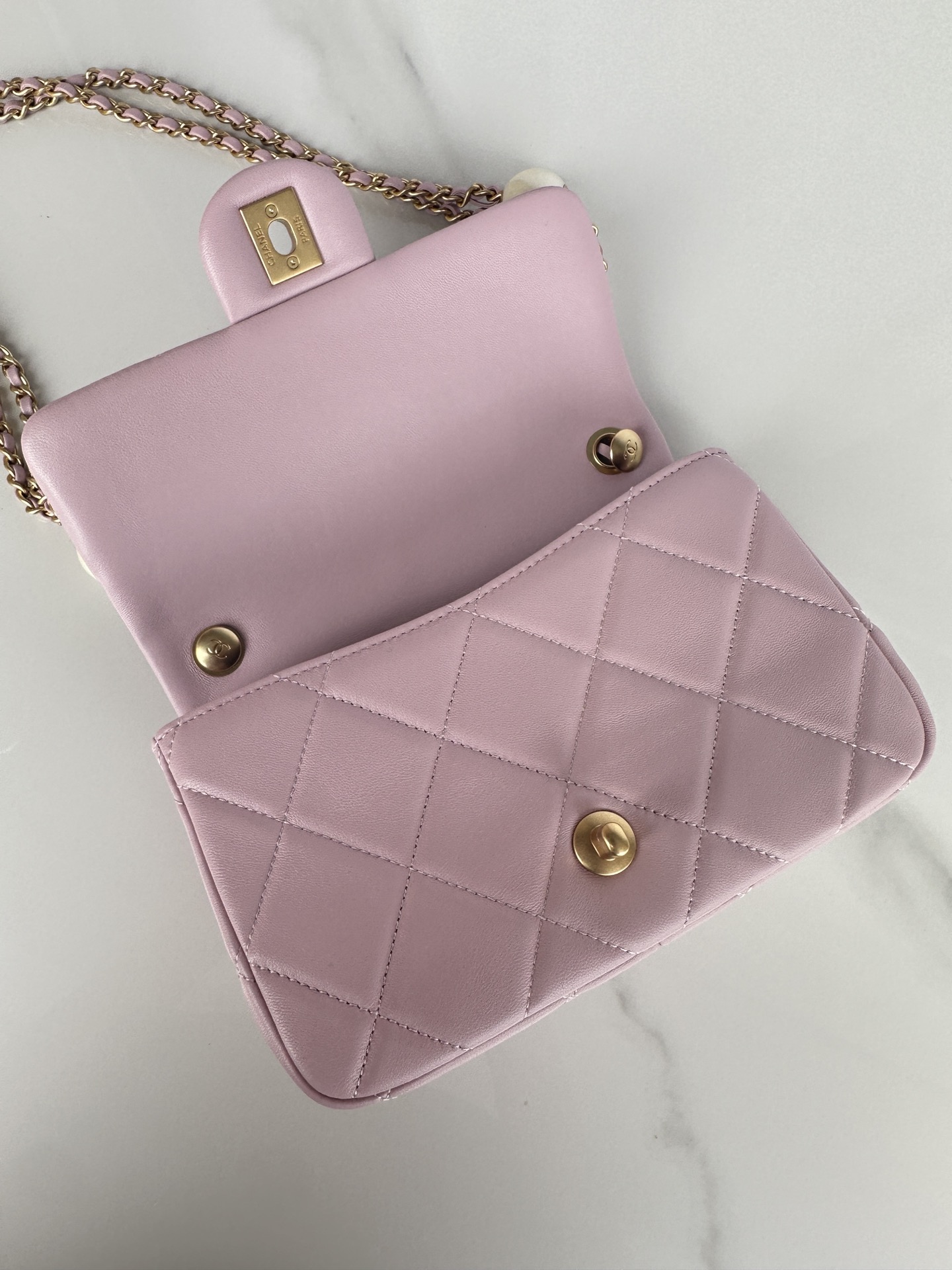 CHANEL Small Flap Bag Pink-AS4861
