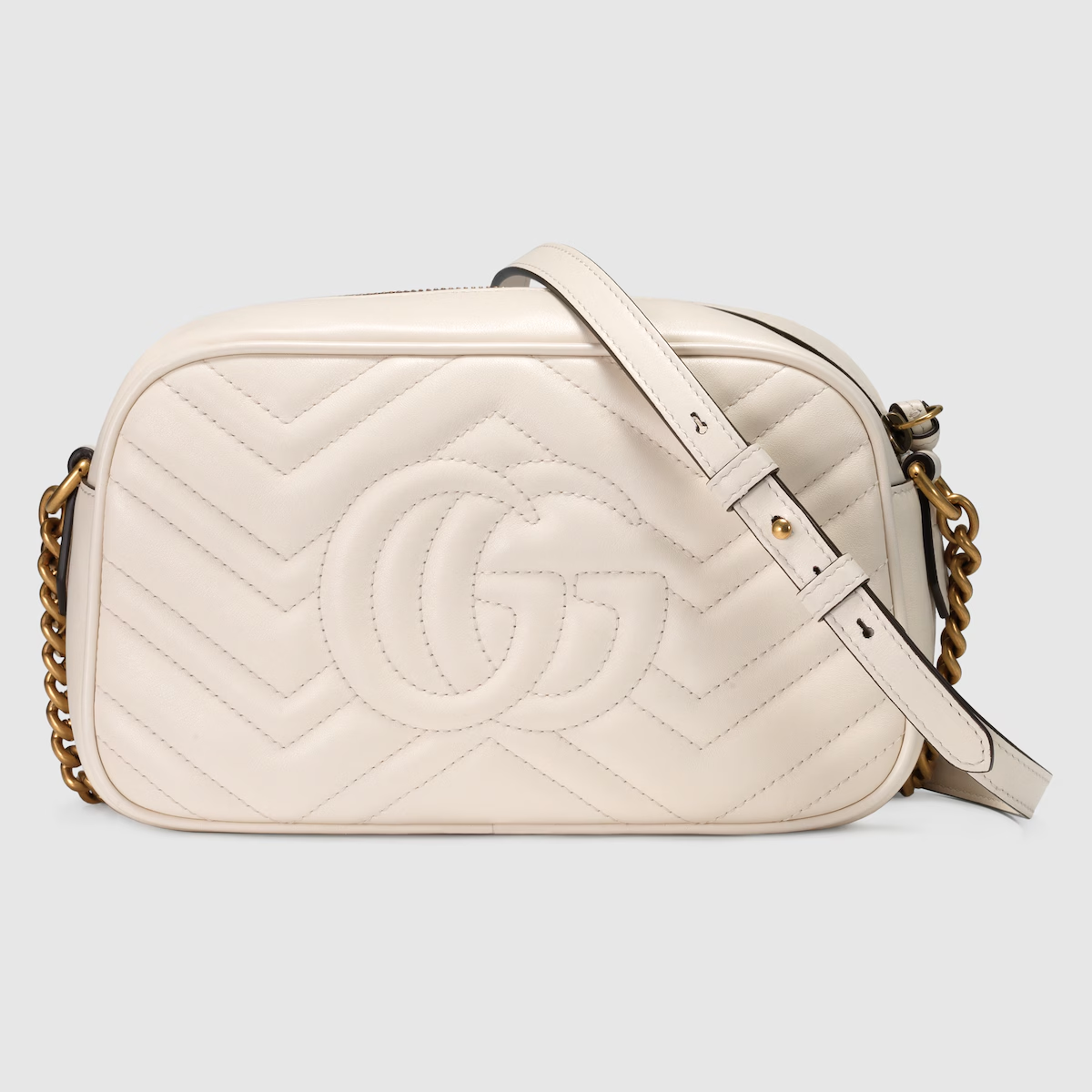 GG Marmont Small Shoulder Bag White