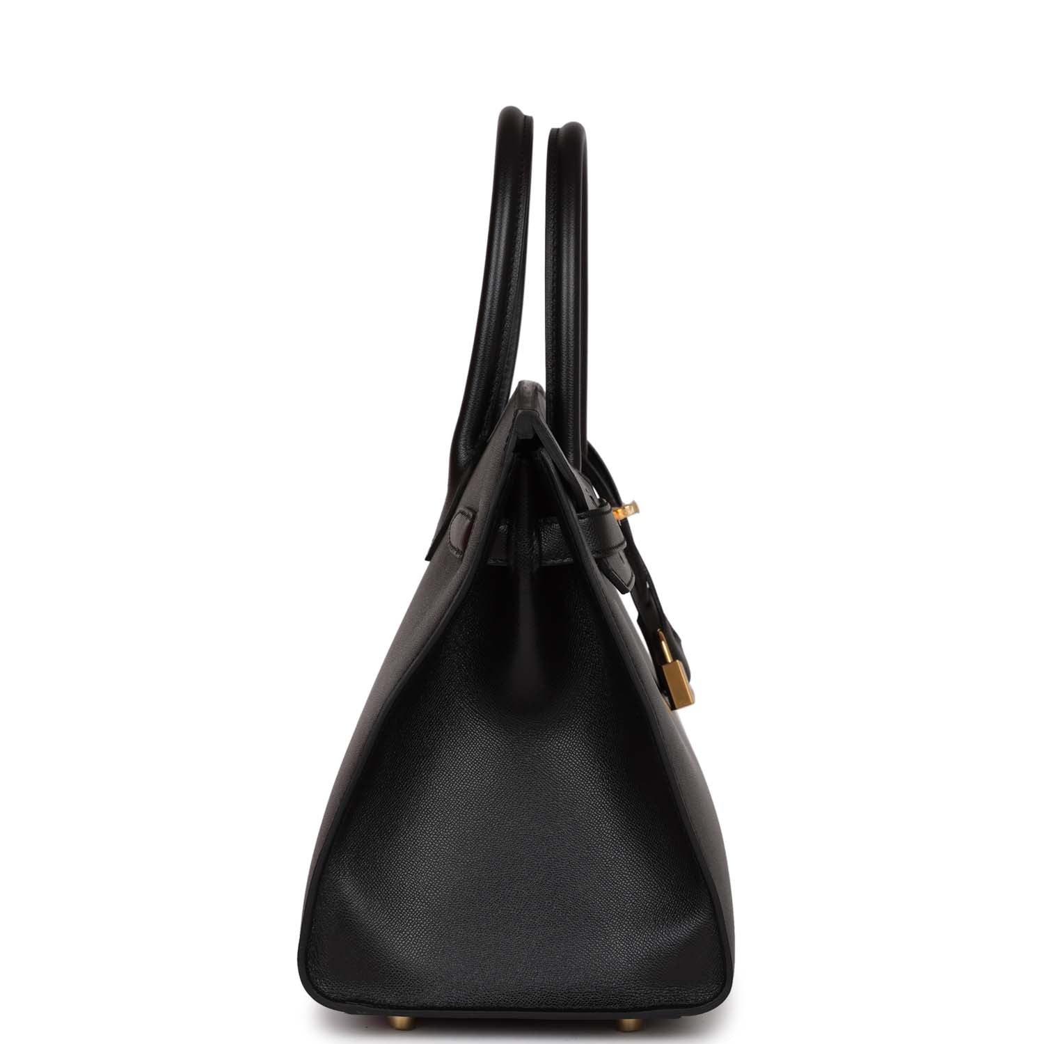 Birkin Sellier 30 Black Madame Gold Hardware