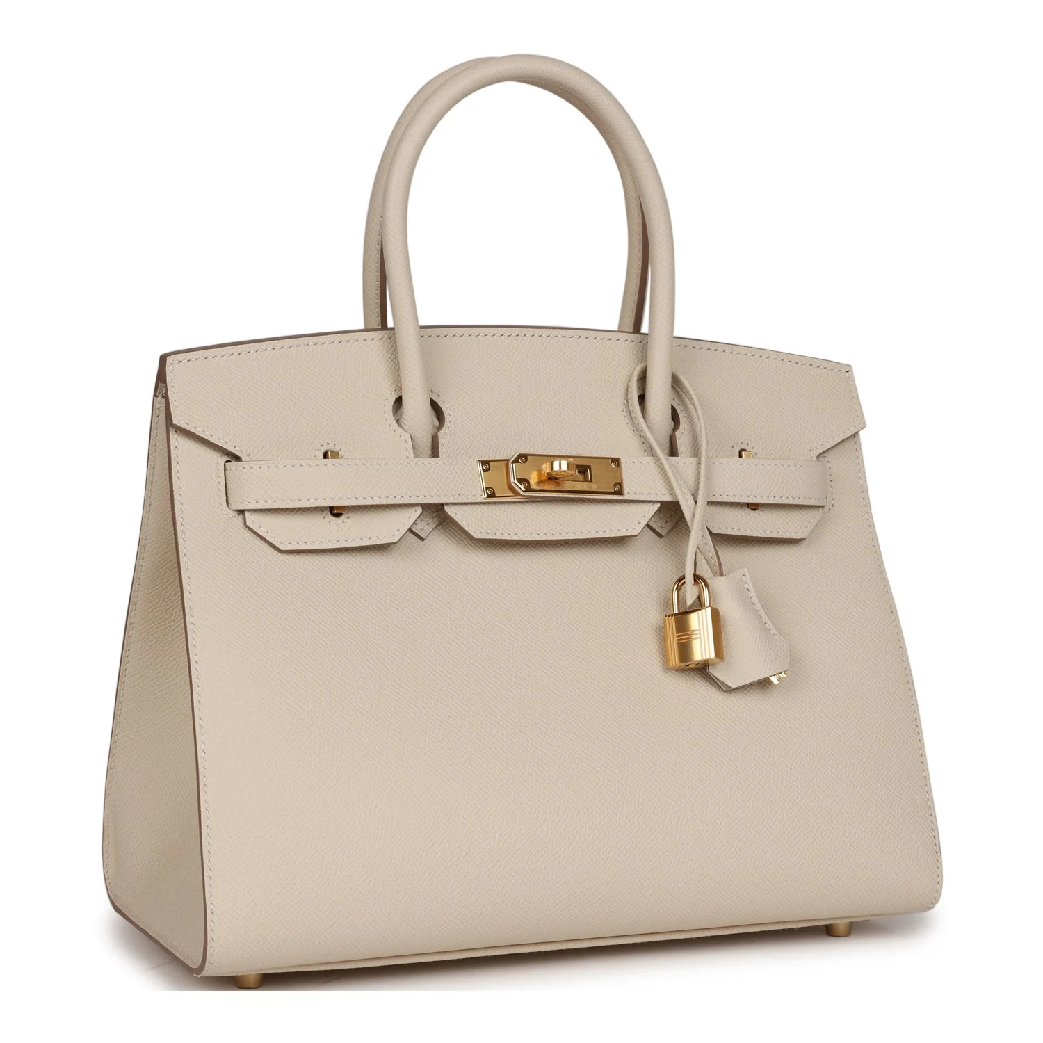 Birkin Sellier 30 Craie Epsom Gold Hardware