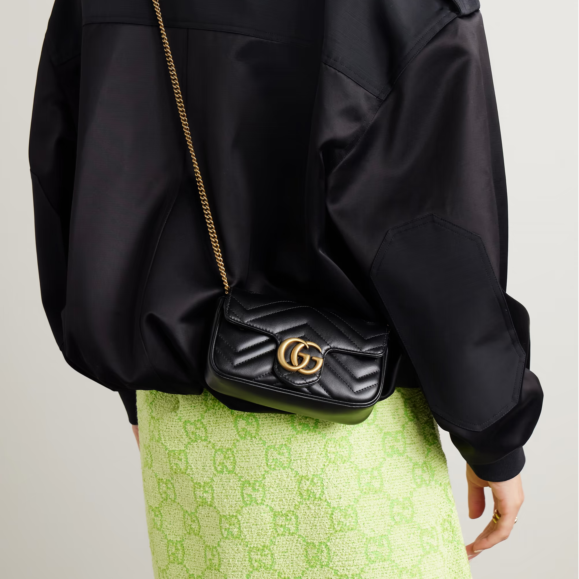 GG Marmont Matelass Black Mini Bag