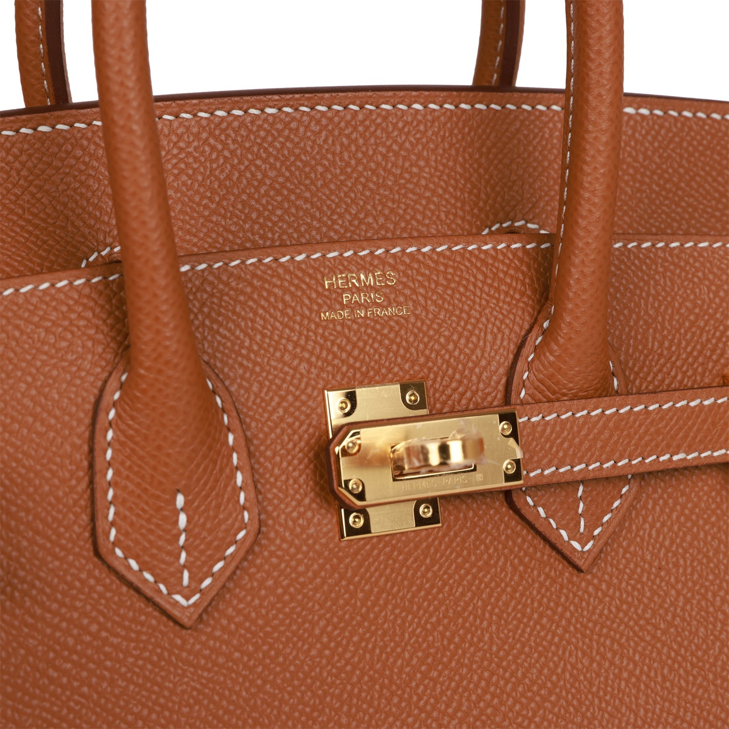 Birkin Sellier 25 Gold Epsom Gold Hardware